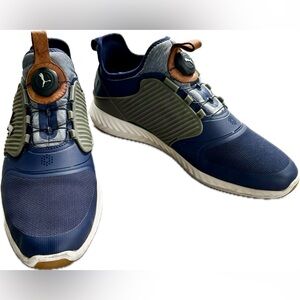 Puma IGNITE PWRADAPT Caged DISC Men's Golf Shoe - Navy/Grey